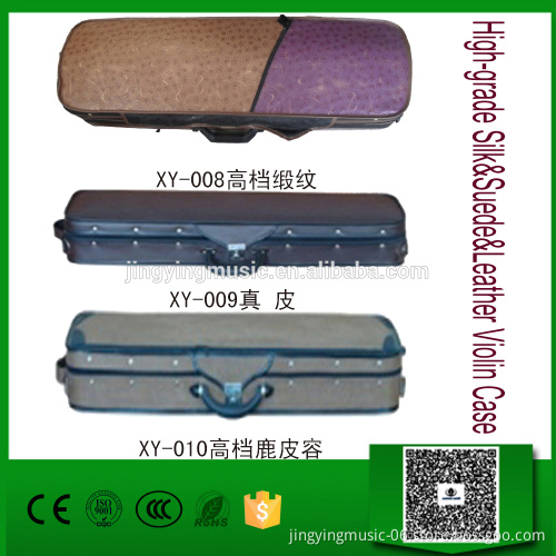 High-grade Silk&Suede&Leather Violin Case